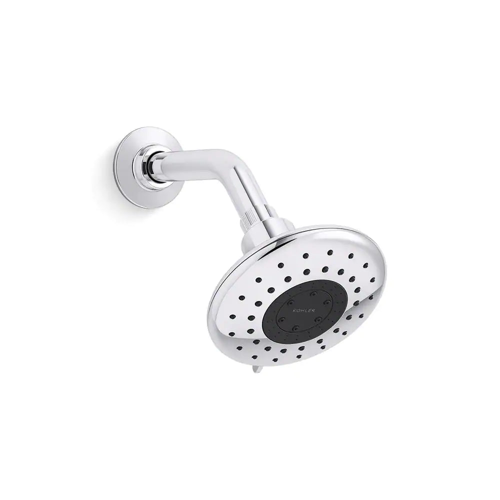 KOHLER Daisyfield 6-Spray Patterns with 1.75 GPM 4.94 in. Wall Mount Fixed Shower Head in Polished Chrome