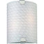 Volume Lighting Esprit 2-Light Indoor Brushed Nickel Wall Mount or Wall Sconce with White Frit Glass Half Cylinder Shade