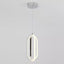 Artika Arlo 24-Watt Integrated LED Chrome Modern Hanging Mini Pendant Light for Kitchen Island and Living Room