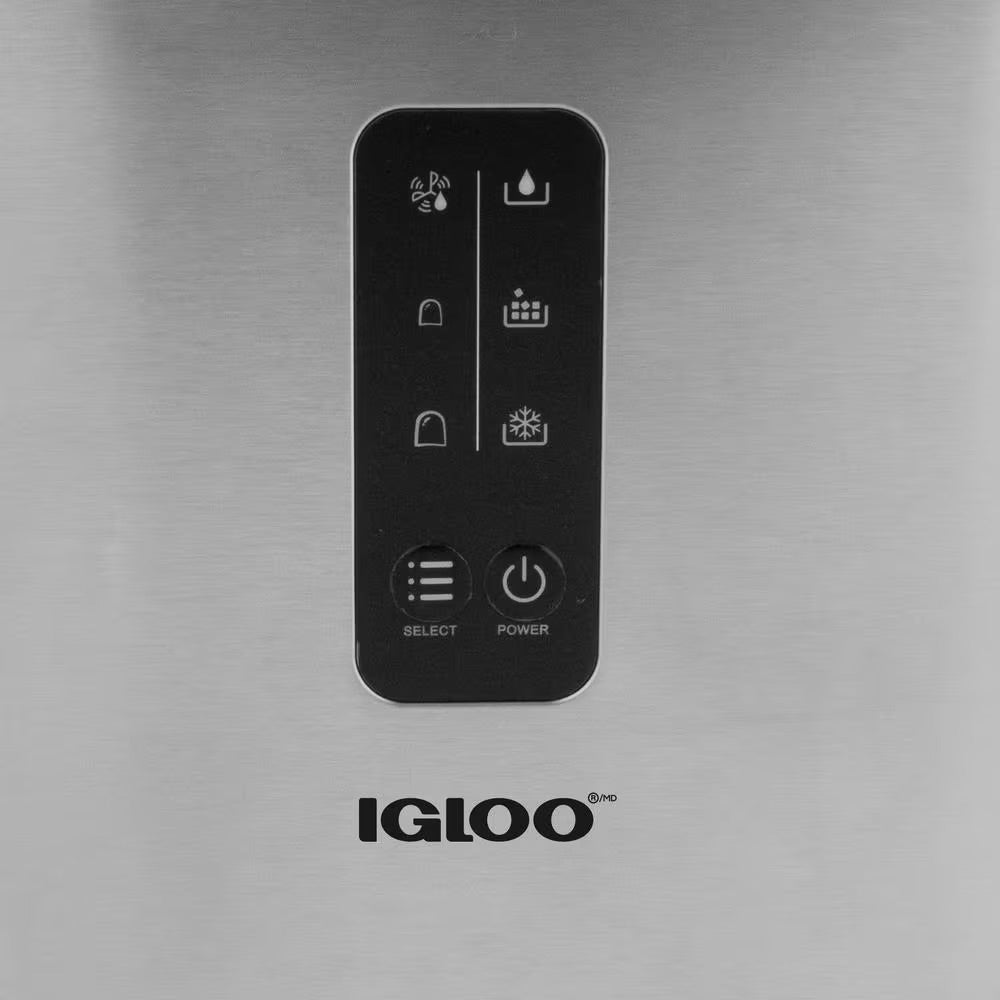 IGLOO 26 lb. Portable Ice Maker in Stainless Steel