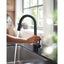 MOEN Adler Touchless Single-Handle Pull-Down Sprayer Kitchen Faucet with MotionSense Wave and Power Clean in Matte Black