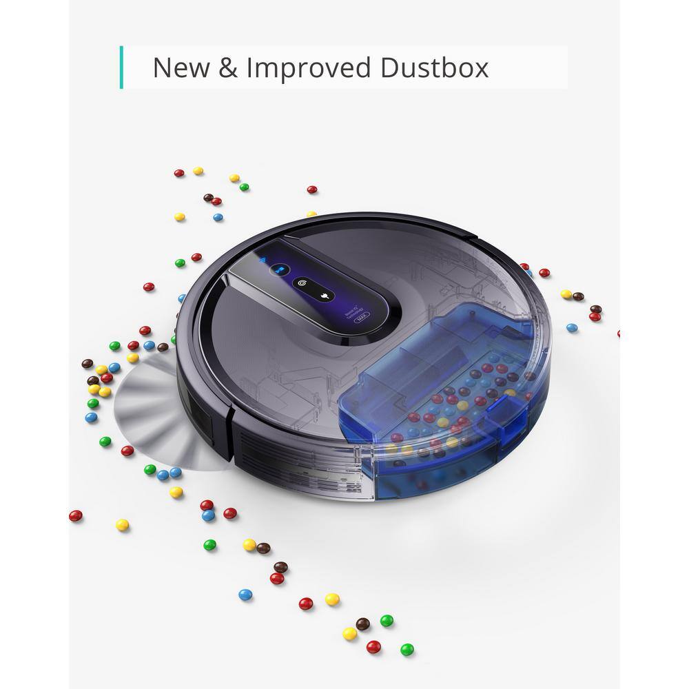 Eufy RoboVac 25C MAX Robotic Vacuum Cleaner with Wi-Fi Connected, Compatible with Alexa and Google Assistant in Black