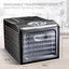 Ivation 6 Tray Countertop Digital Food Dehydrator Drying Machine Preset Temperature Settings, Auto Shutoff Timer