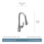 MOEN Arbor Single-Handle Pull-Down Sprayer Kitchen Faucet with Power Boost in Oil Rubbed Bronze