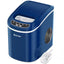 Costway 14 in. 26 lbs. Portable Compact Electric Ice Maker Machine Mini Cub in Navy