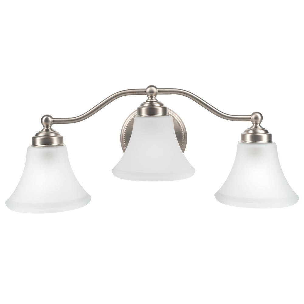 NORWELL Soleil 3-Light Brush Nickel Wall Sconce