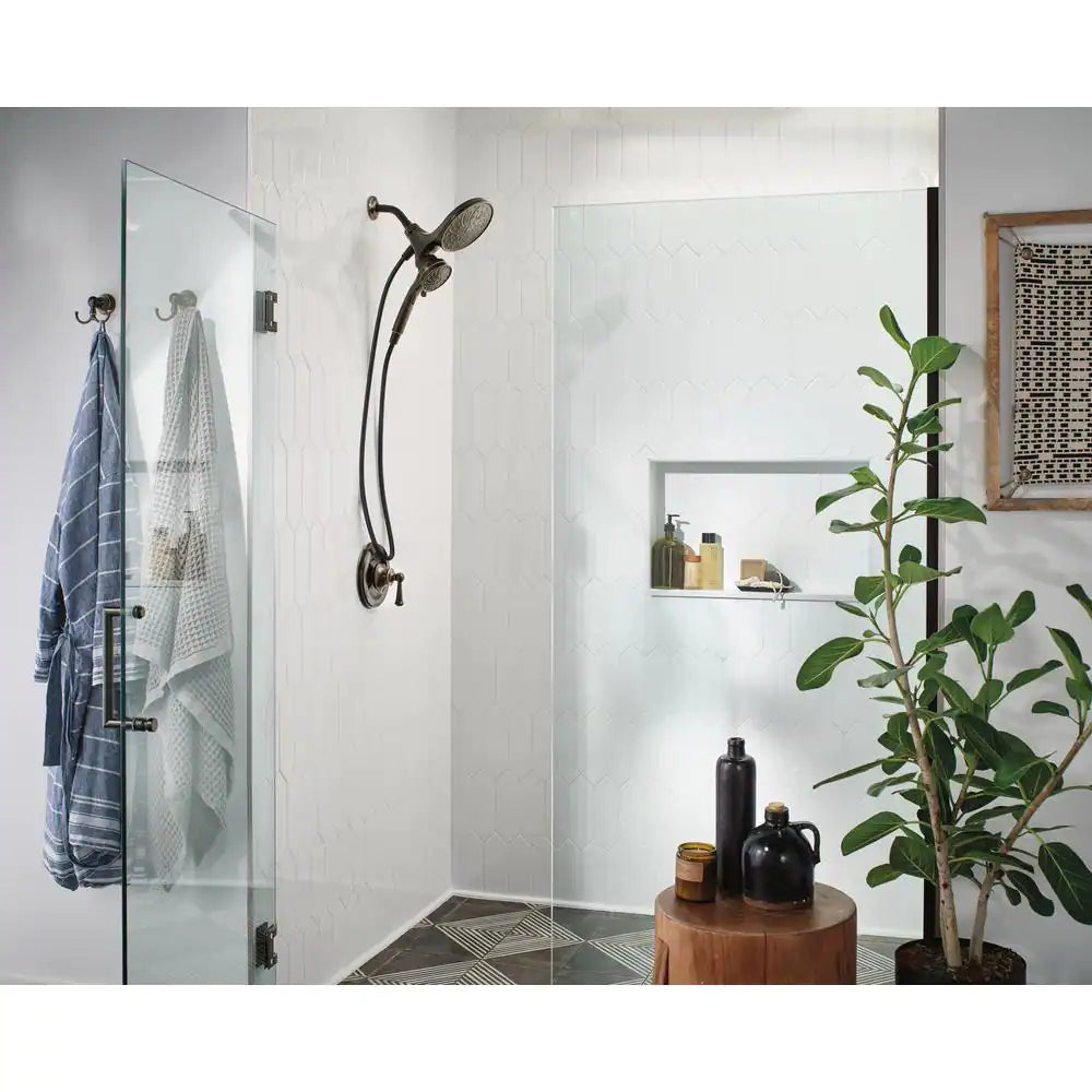 MOEN Brecklyn Single-Handle 6-Spray 1.75 GPM Shower Faucet in Mediterranean Bronze (Valve Included)