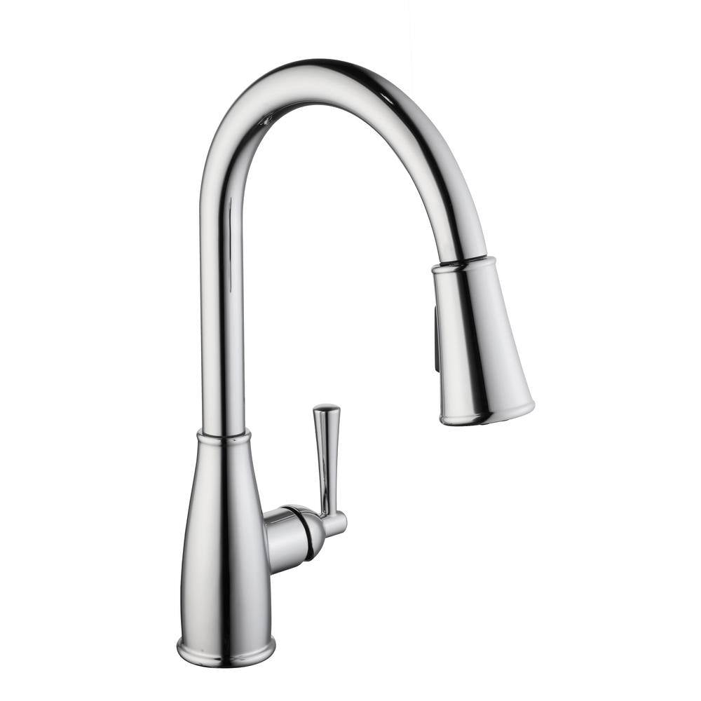 Glacier Bay Fairhurst Single Handle Pull-Down Sprayer Kitchen Faucet in Polished Chrome