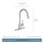 MOEN Adler Single-Handle Pull-Down Sprayer Kitchen Faucet with Power Clean and Reflex in Spot Resist Stainless