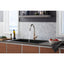 KOHLER Sensate Pull-Down Single Handle Kitchen Faucet in Vibrant Ombre Rose Gold and Polished Nickel
