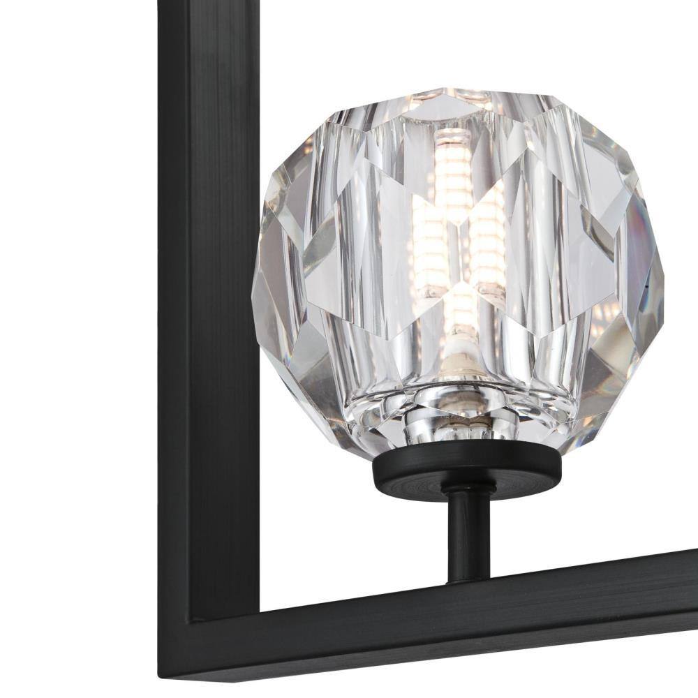 Westinghouse Zoa 1-Light Matte Brushed Gun Metal LED Pendant with Crystal Glass Shade