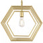 Westinghouse Holly 1-Light Champagne Brass Pendant