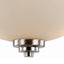 Bel Air Lighting Mod Pod 13.5 in. 2-Light Brushed Nickel Semi Flush Mount Kitchen Ceiling Light Fixture with Frosted Glass Shade