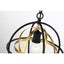 Home Decorators Collection Barton Bay 1-Light Coal and Honey Gold Globe Mini Pendant Hanging Light, Kitchen Pendant Lighting