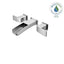 Pfister Kenzo 2-Handle Wall Mount Bathroom Sink Faucet Trim Kit in Polished Chrome with Waterfall Spout (Valve Not Included)
