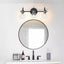 LNC 22 in. 3-Light Modern Black Bathroom Vanity Light Farmhouse Wall Sconce with Clear Glass Globe Shades
