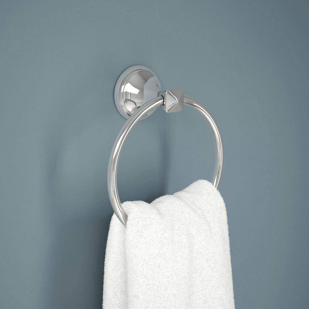 Delta Esato Wall Mount Towel Ring in Polished Chrome