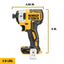 DeWalt Xr 20-volt Max 1/4-in Variable Speed Brushless Cordless Impact Driver (Tool Only)