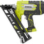RYOBI ONE+ 18V Lithium-Ion Cordless AirStrike 15-Gauge Angled Finish Nailer (Tool Only) with Sample Nails