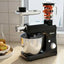 Costway 800W 7 qt. . 6-Speed Black Stainless Steel Multi-Functional Stand Mixer Meat Grinder Sausage Stuffer Juice Blender