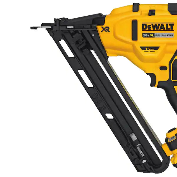 DEWALT 20V MAX XR Lithium-Ion Cordless 15-Gauge Angled Finish Nailer (Tool Only)