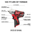 Milwaukee M12 12V Lithium-Ion Cordless 3/8 in. Impact Wrench (Tool-Only)