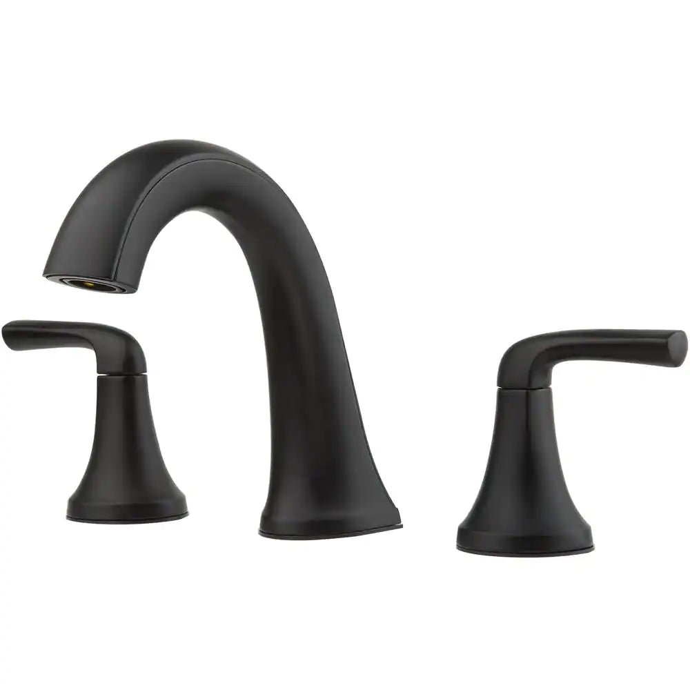 Pfister Ladera 8 in. Widespread 2-Handle Bathroom Faucet in Matte Black