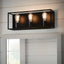 Home Decorators Collection Rollins 22 in. 3-Light Black Vanity Light