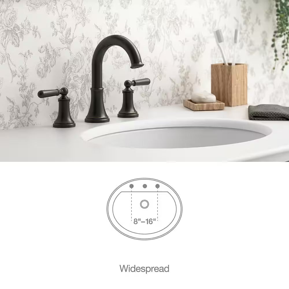KOHLER Capilano 8 in. Widespread 2-Handle Bathroom Faucet in Oil-Rubbed Bronze