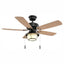 Hampton Bay North Shoreline 46 in. LED Indoor/Outdoor Natural Iron Ceiling Fan with Light Kit