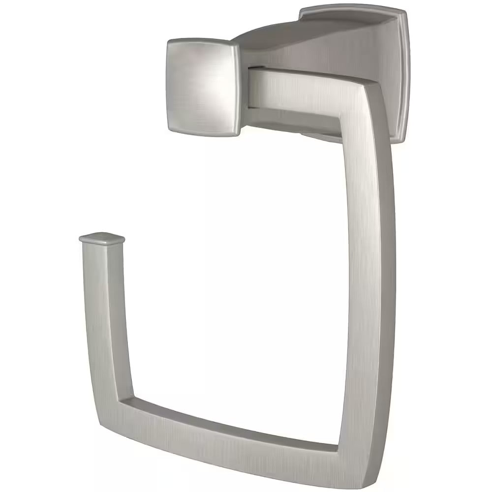 MOEN Hensley Towel Ring with Press and Mark in Brushed Nickel