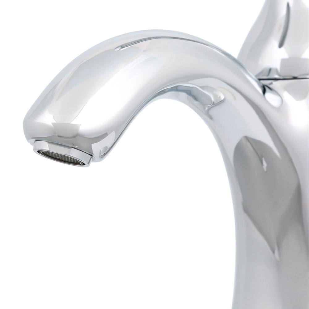 KOHLER Forte Single Hole Single-Handle Low-Arc Water-Saving Bathroom Faucet in Polished Chrome