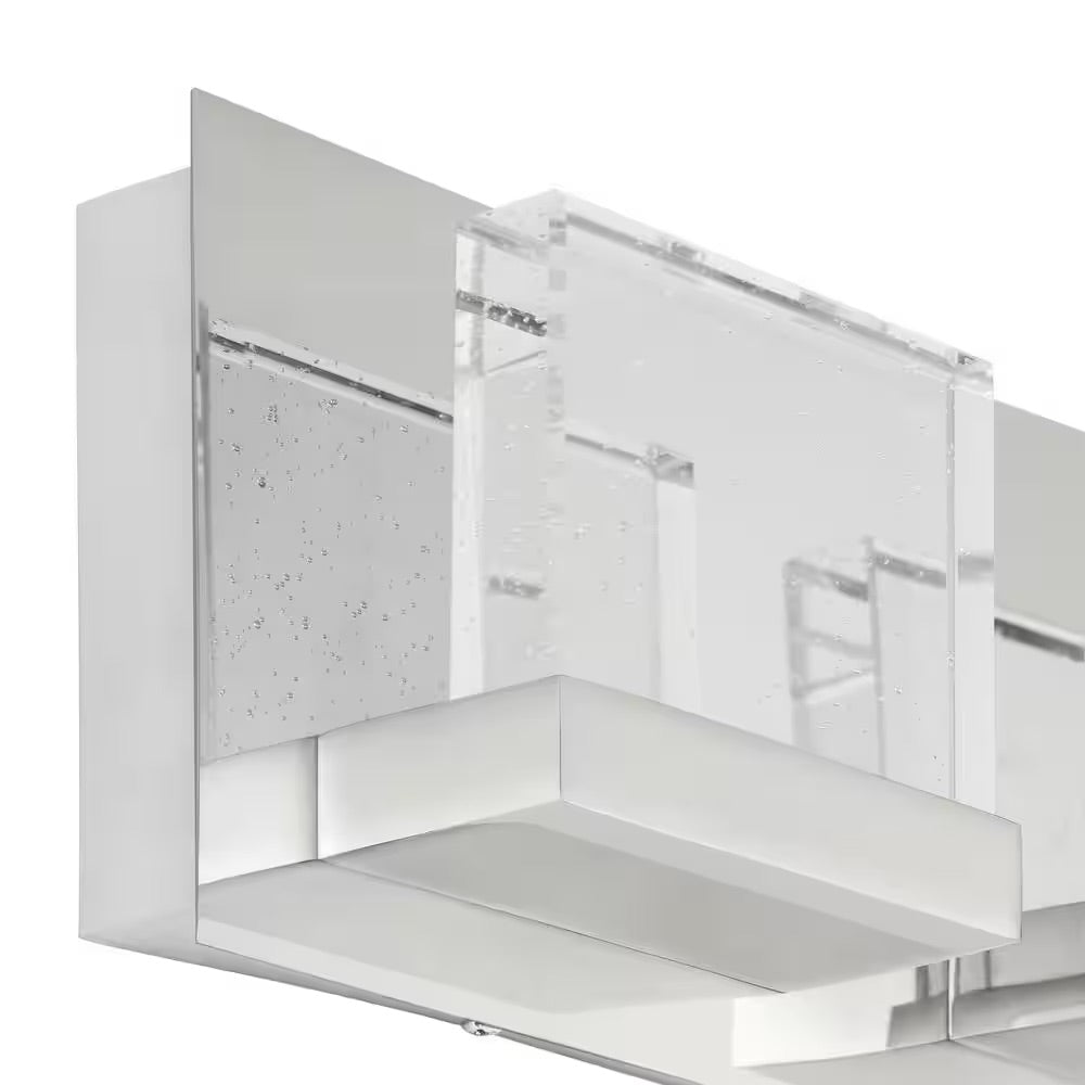 Home Decorators Collection Alberson 3-Light Integrated LED Chrome Bathroom Vanity Light