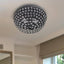Elegant Designs 2-Light Elipse Restoration Bronze Crystal Flush Mount Ceiling Light