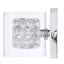 Home Decorators Collection Weschler 1-Light Polished Chrome Bathroom Vanity Light Fixture with Crystal and Glass Shade