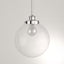 Progress Lighting Penn Collection 9-3/4 in. 1-Light Polished Nickel Clear Glass Modern Farmhouse Kitchen Pendant Light