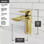 VIGO Davidson Single-Handle Single Hole Bathroom Faucet in Matte Gold