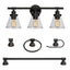 Globe Electric Parker 3-Light Oil Rubbed Bronze 5-Piece All-In-One Bath Light Set
