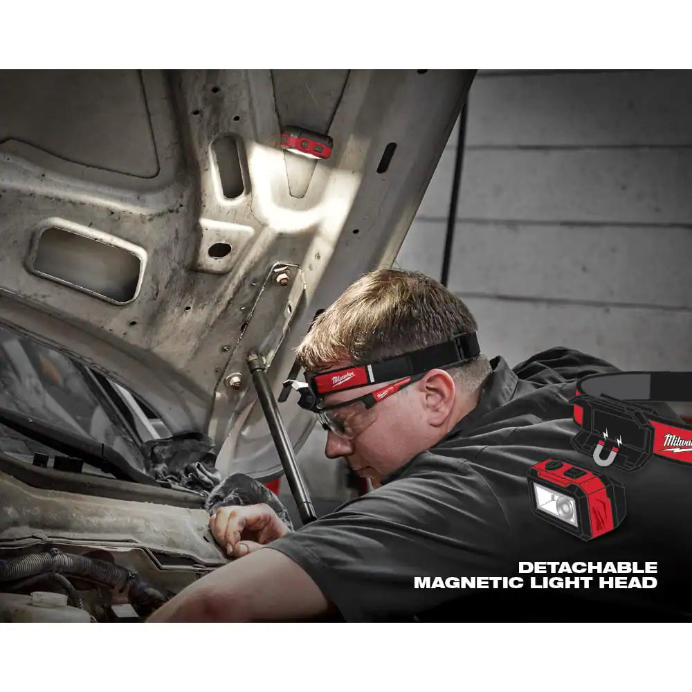 Milwaukee 450 Lumens Internal Rechargeable Magnetic Headlamp and Task Light