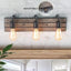 LNC Farmhouse Wood Bathroom Vanity Light 3-Light Rustic Dark Brown Adjustable Indoor Wall Sconce