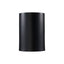 Bel Air Lighting Cali 1-Light Small Black Cylinder Outdoor Wall Light Sconce