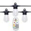 Westinghouse Outdoor 48 ft. 24-Light Solar Powered Edison Bulb LED String Light with Color Change Feature and Remote