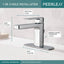 Peerless Xander Single Hole Single-Handle Bathroom Faucet with Metal Pop-Up Assembly in Chrome