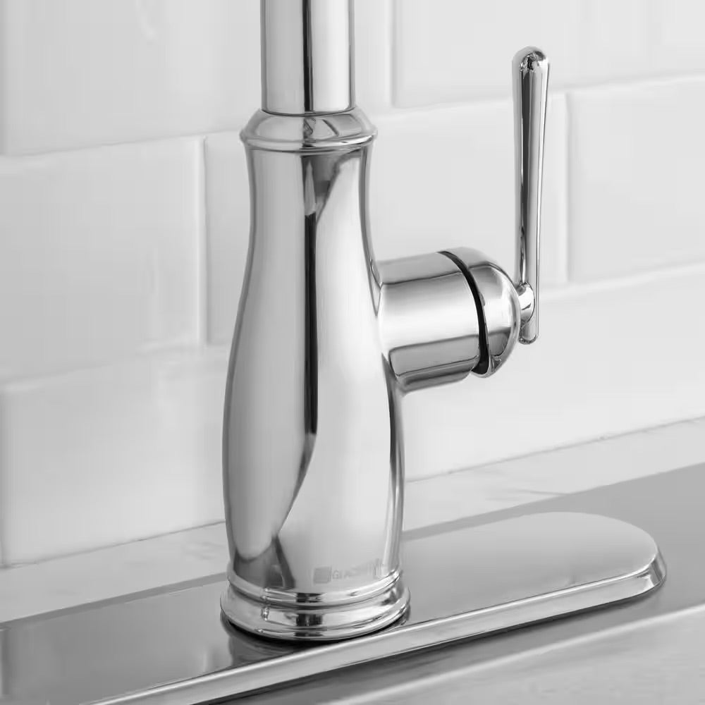 Glacier Bay Kagan Single-Handle Pull-Down Sprayer Kitchen Faucet with Soap Dispenser in Chrome