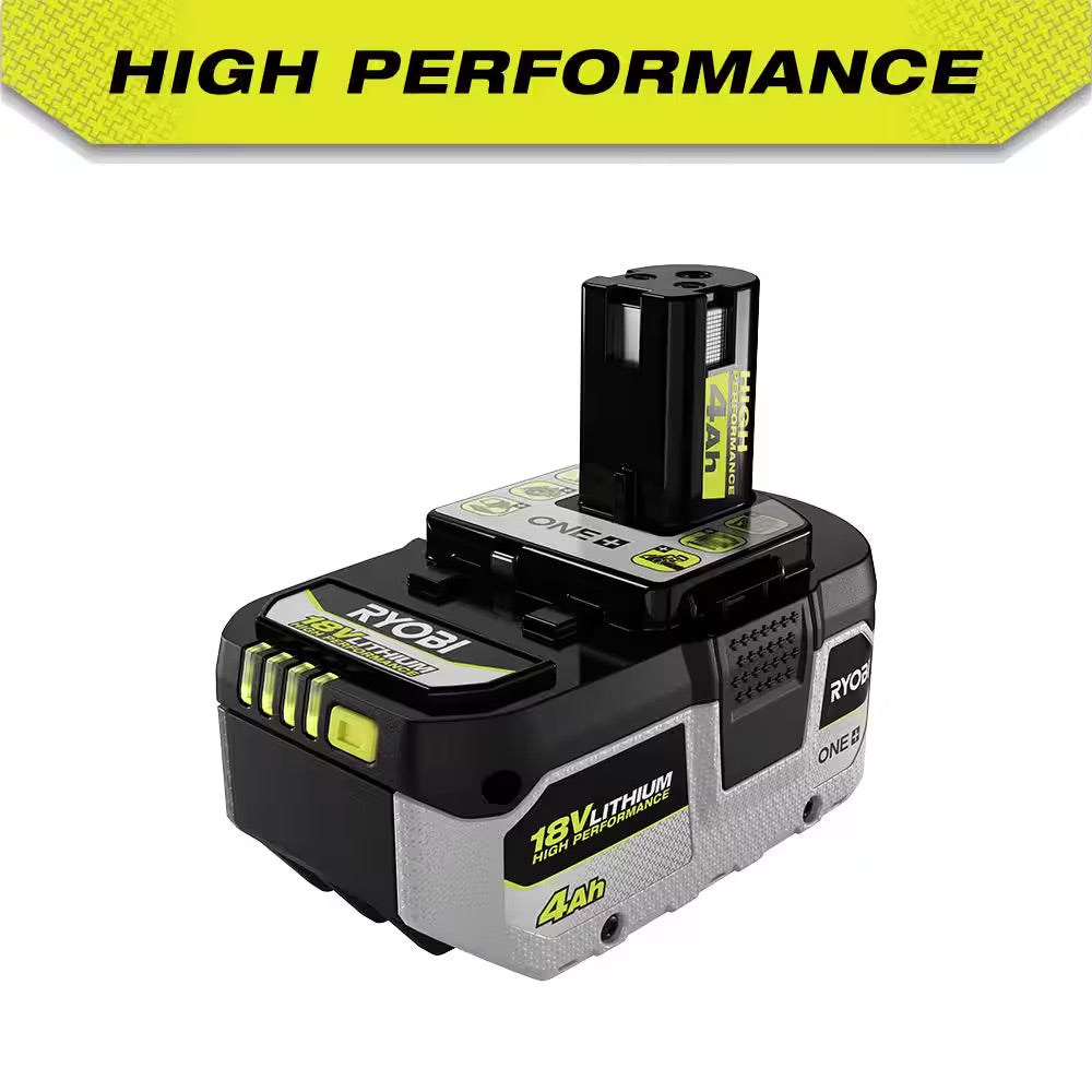 RYOBI ONE+ 18V 4.0 Ah Lithium-Ion HIGH PERFORMANCE Battery