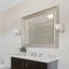 Volume Lighting Trinidad 1-Light Indoor Brushed Nickel Bath or Vanity Wall Mount Sconce with Alabaster Glass Bell Shade