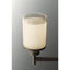 Progress Lighting Alexa Collection 1-Light Antique Bronze Mini Pendant with Etched Umber Linen Glass