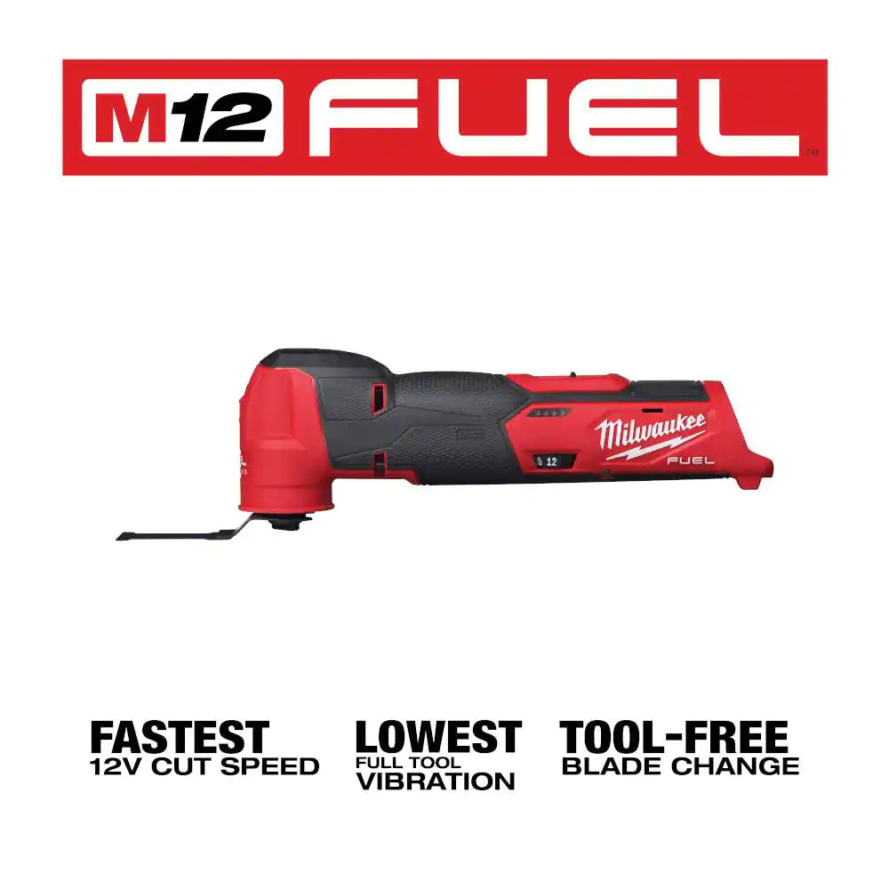 Milwaukee M12 FUEL 12V Lithium-Ion Cordless Oscillating Multi-Tool (Tool-Only)