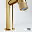 VIGO Apollo Button Operated Single-Hole Bathroom Faucet in Matte Brushed Gold