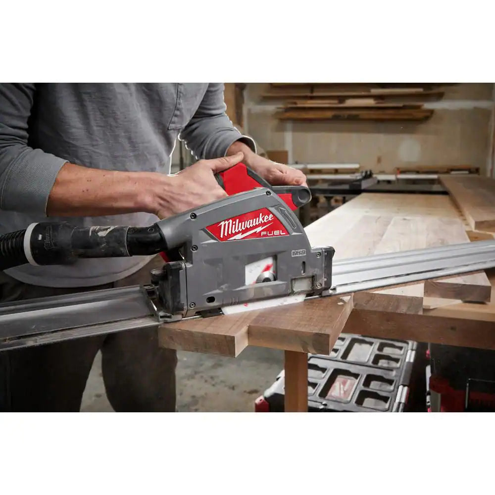 Milwaukee M18 FUEL 18-Volt Lithium-Ion Cordless Brushless 6-1/2 in. Plunge Cut Track Saw (Tool-Only)